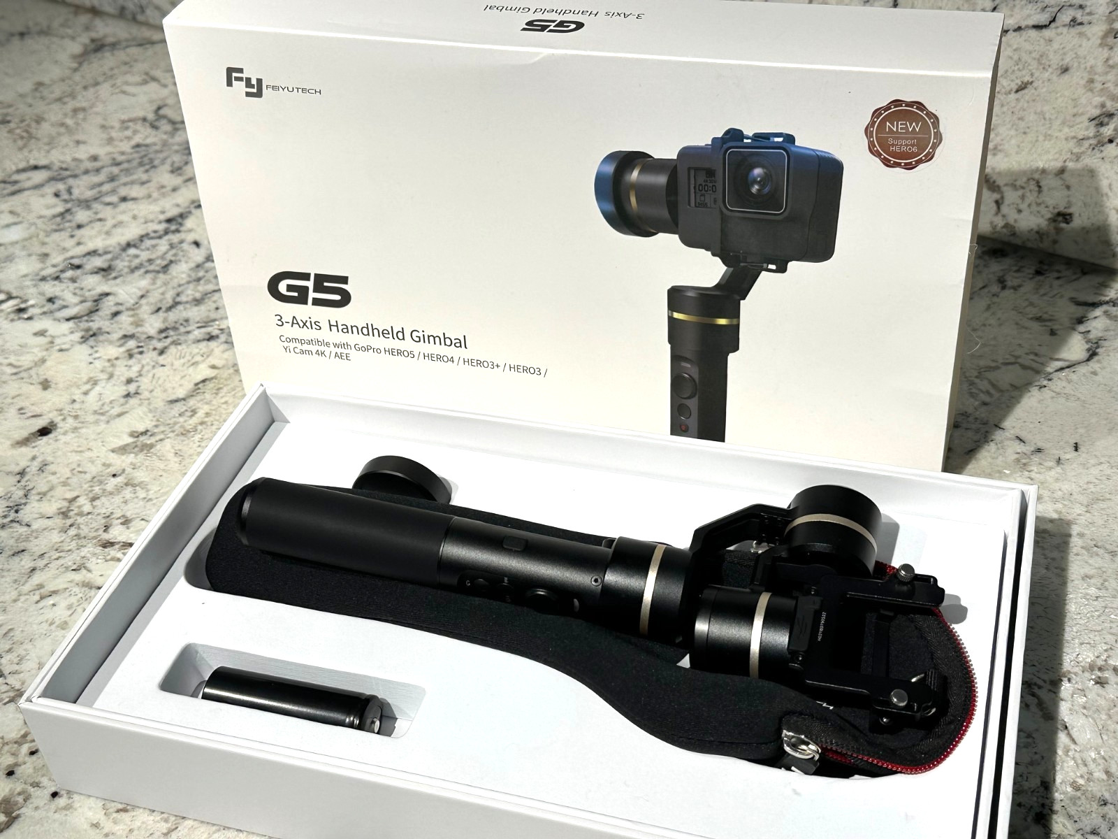 FY FEIYUTECH G5 3-Axis Handheld Gimbal For GoPro HERO IOB w/Weight & Battery
