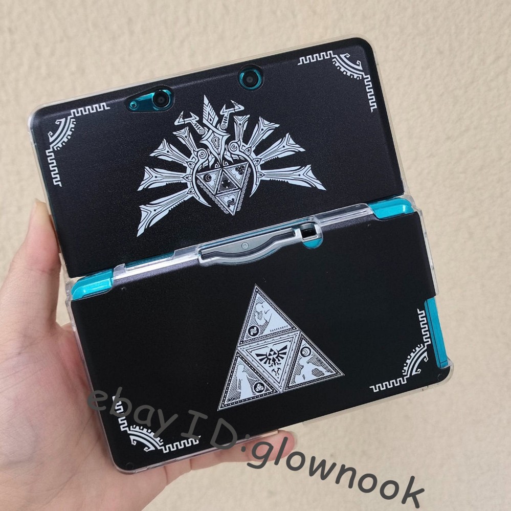 Black Zelda Hylian Crest Triforce Case for Nintendo 3DS Protective Cover Shell