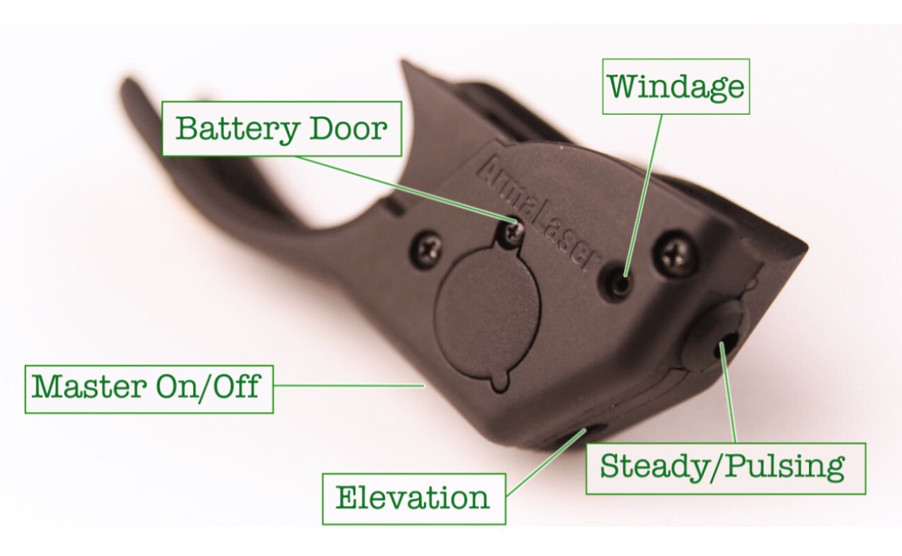 ArmaLaser TR40 Touch-Activated RED Laser Sight for S&W Shield PLUS with Holster