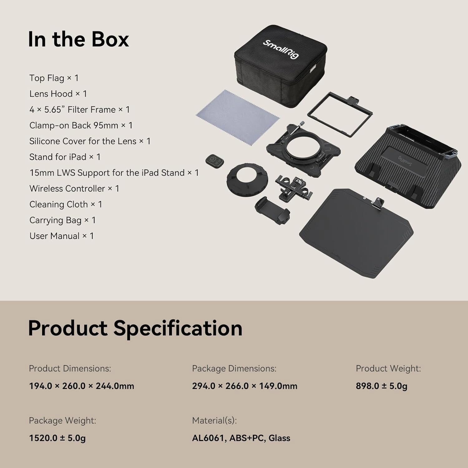 SmallRig Multifunctional Teleprompter 3646B