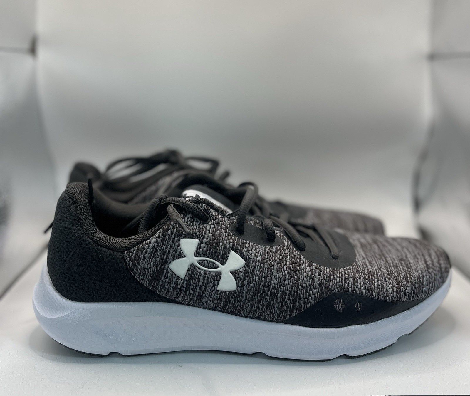 Under Armour Charged Pursuit Men's Black Gray Running Shoes Breathable Mesh