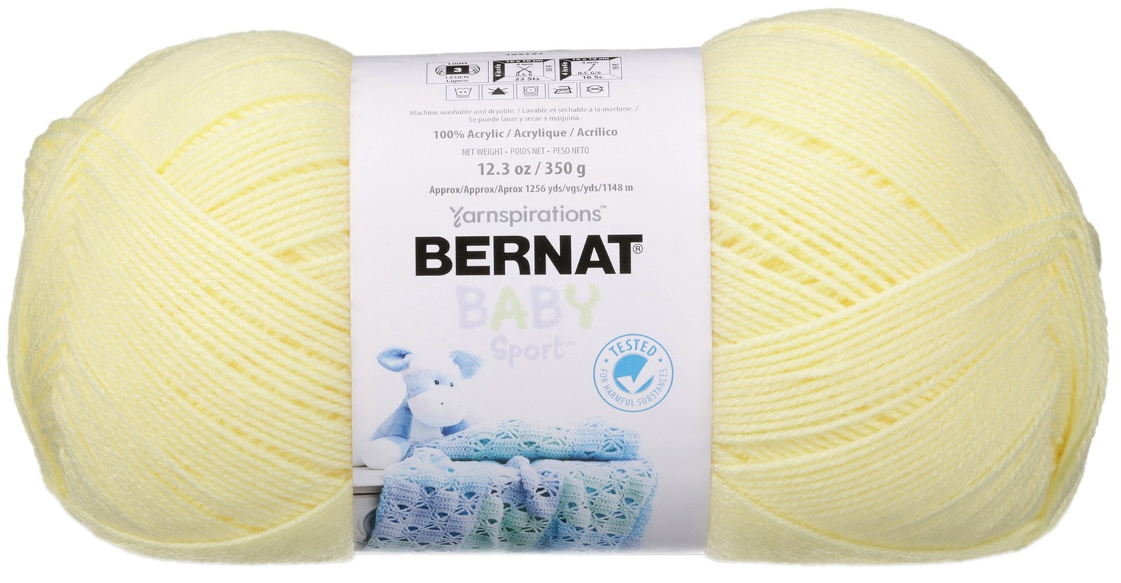 Bernat Baby Sport Big Ball Yarn - Solids-Baby Yellow - 163121-21615