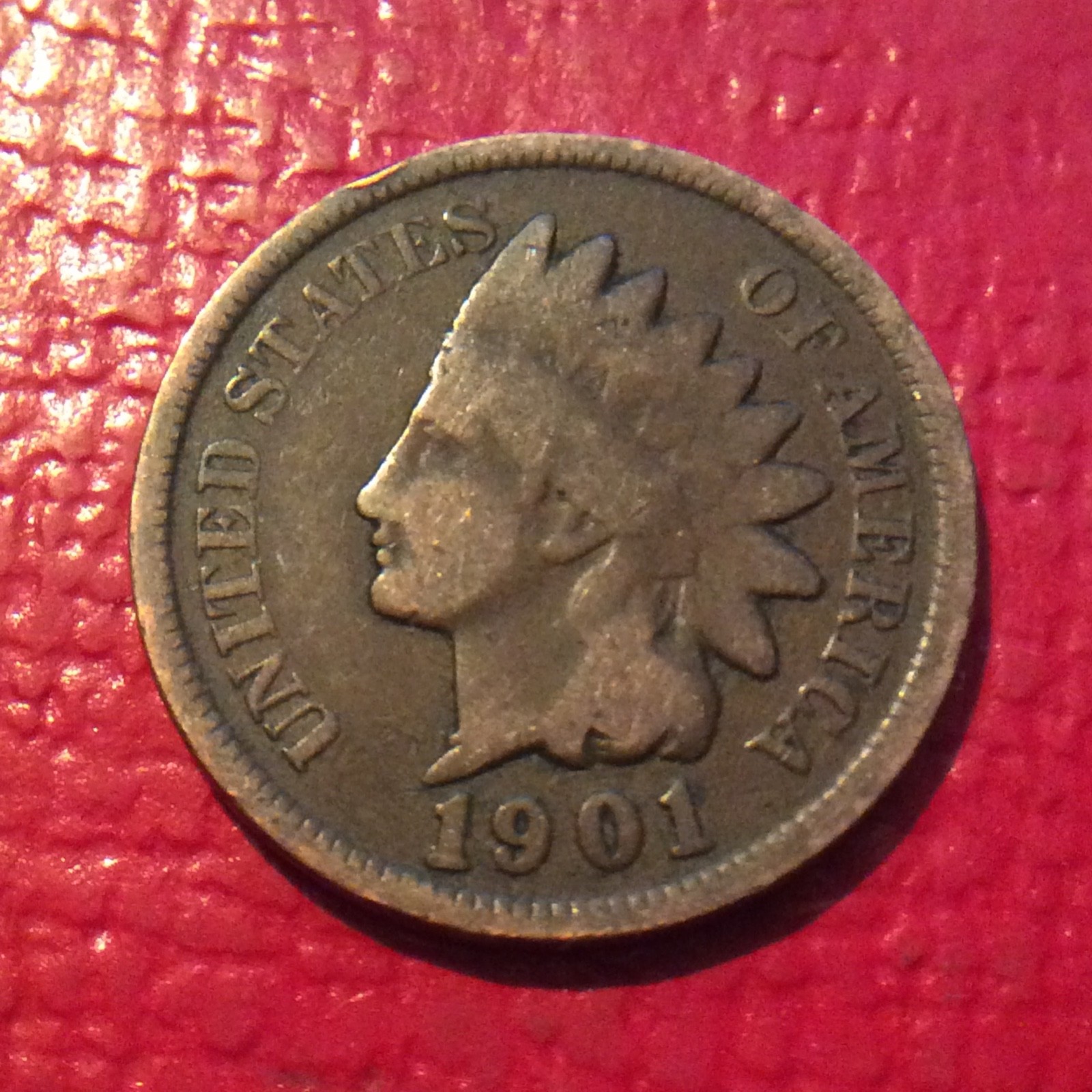 1901 INDIAN HEAD CENT I-377 FREE SHIPPING