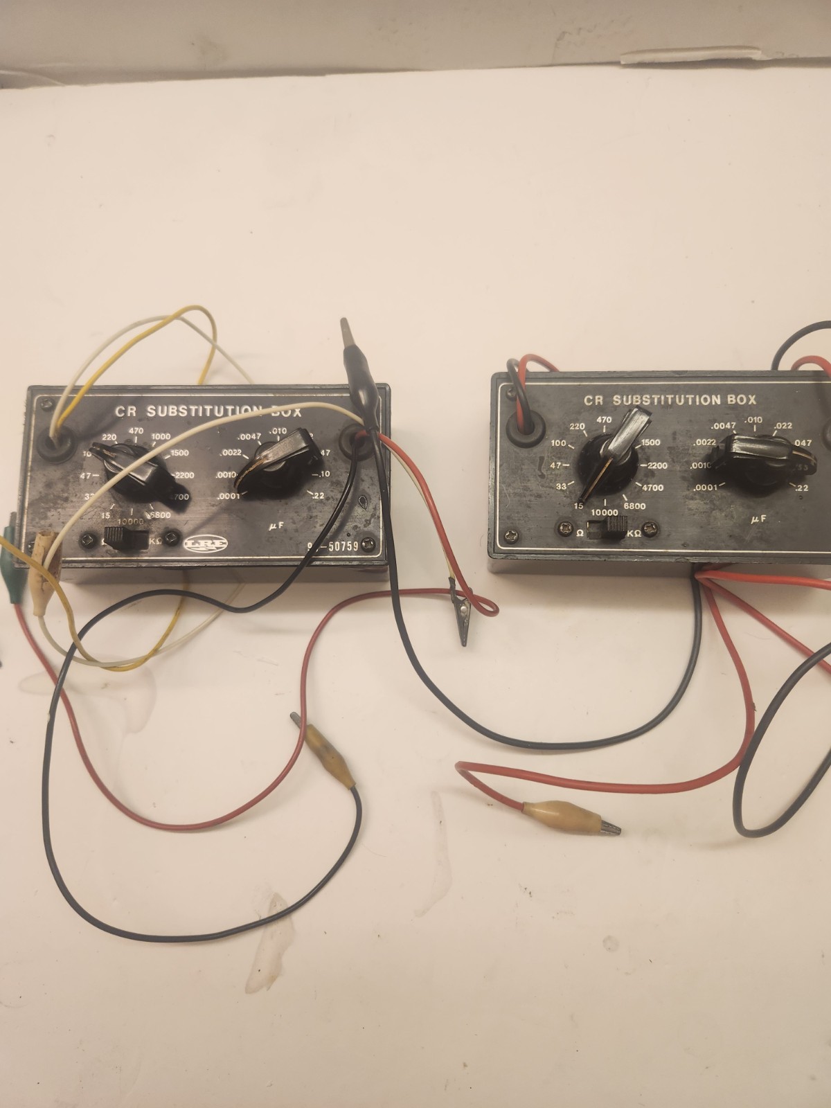 Lot Of 2 Vintage CR Substitution Boxes