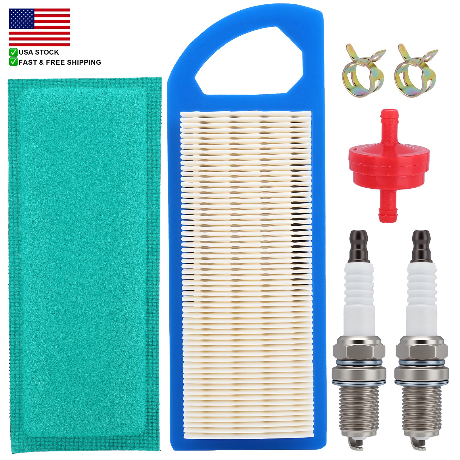 677014 695547 697153 Air Filter For Troy Bilt Pony 17.5HP Tractor Mowers  Motor