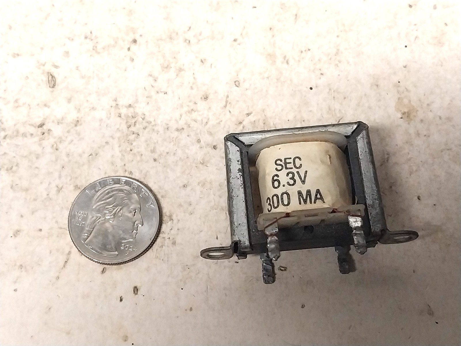 Nice Tested 6.3 V AC 300 mA Transformer / Old Vintage Ham Radio Tube Audio Amp