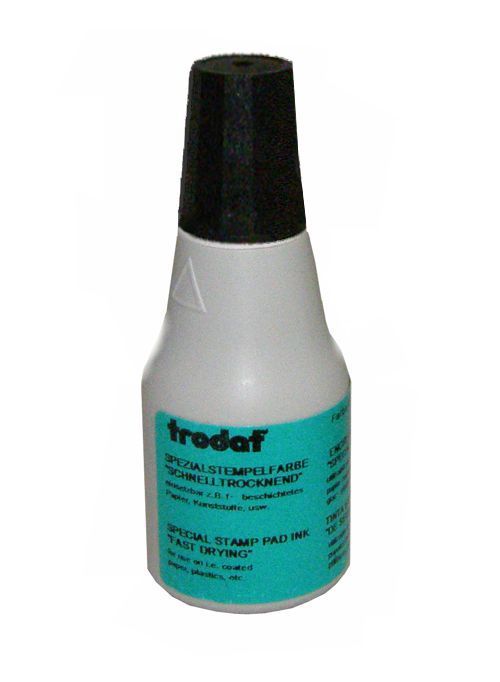 Trodat Quick Drying Ink, 2/3 oz. bottle, Black - TIQK