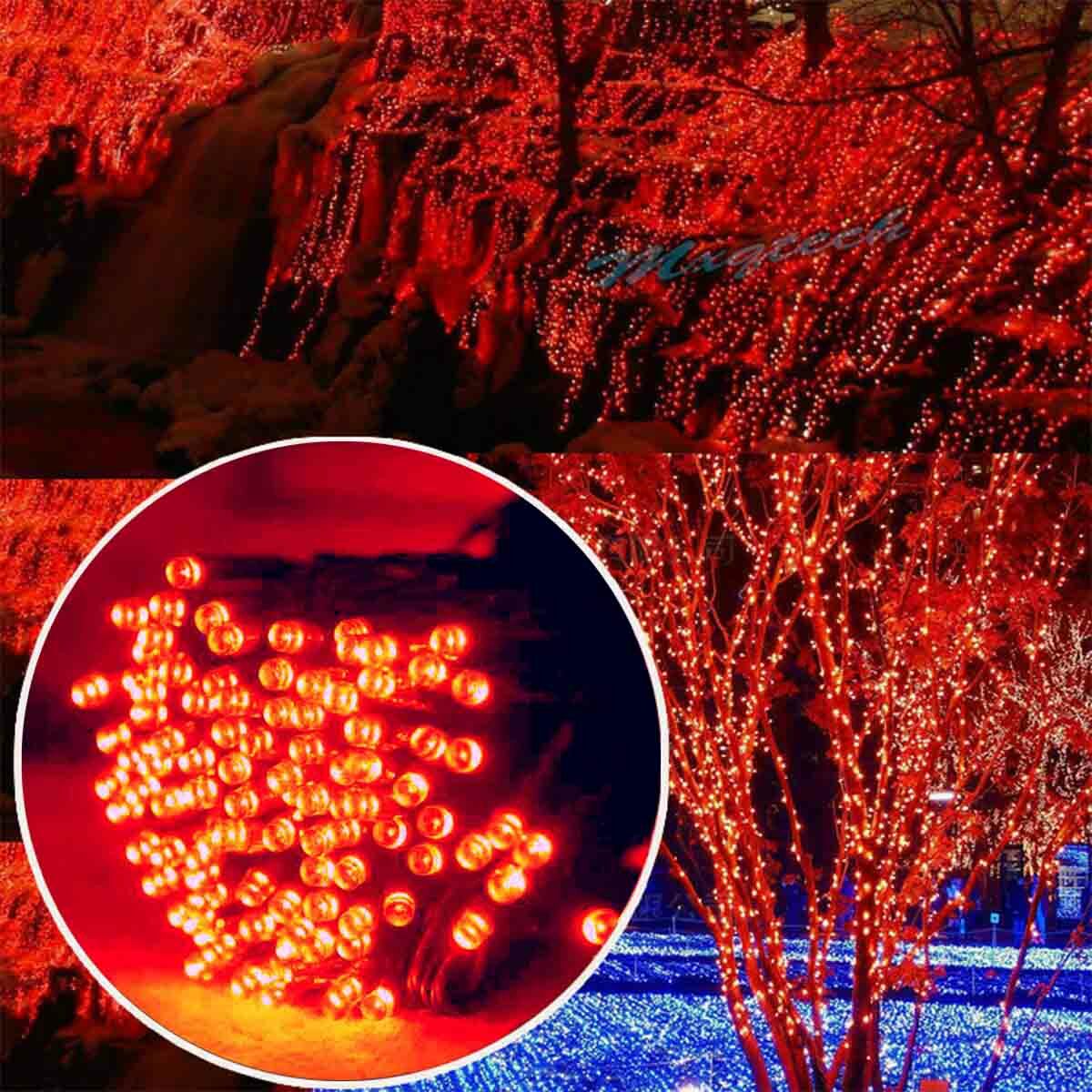 50 LED String Light Garden Path Yard Decor Lamp Outdoor Waterproof Solar Powered