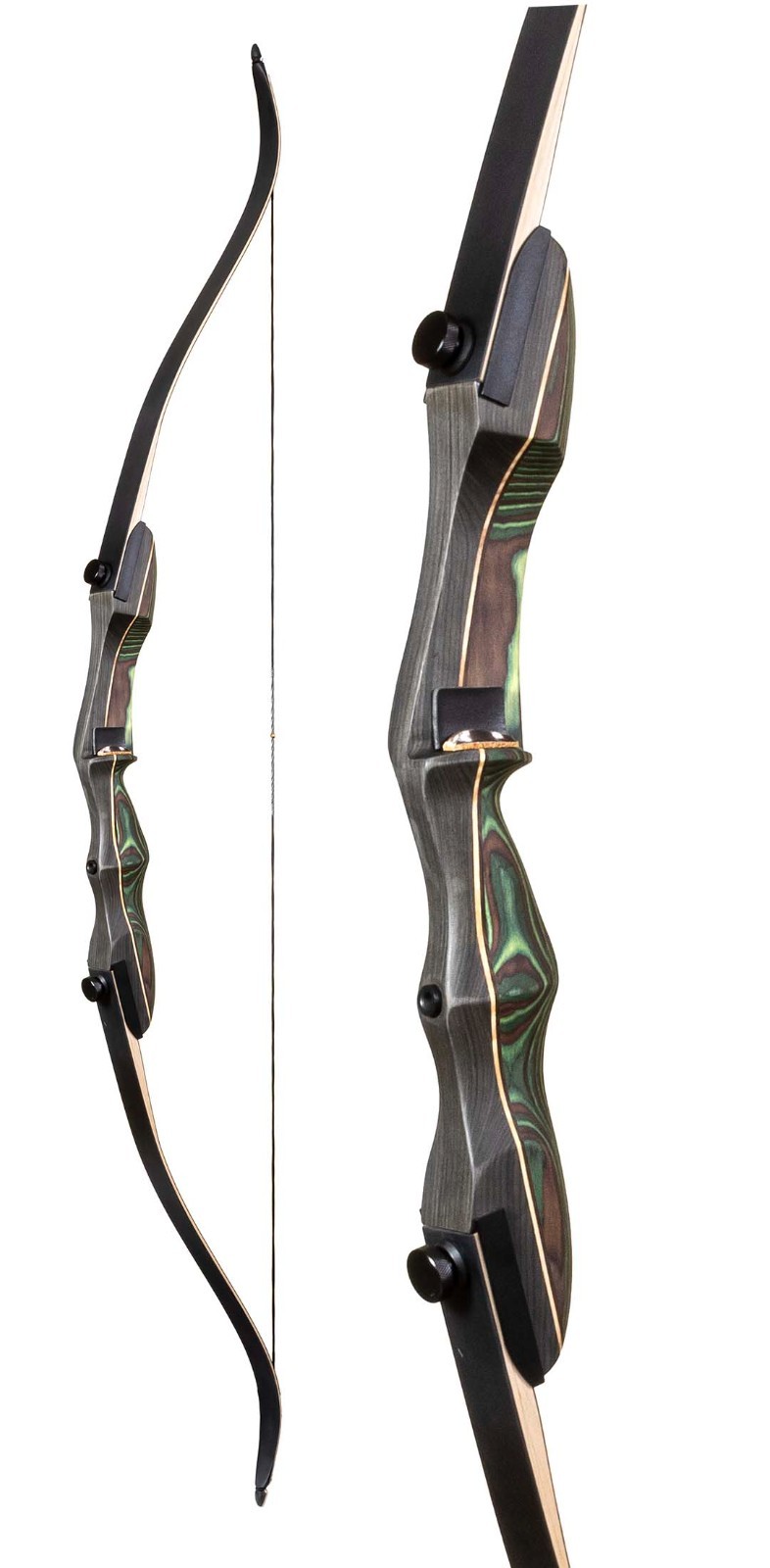 Fleetwood Celtic Take-Down Recurve 35# 62" traditional archery