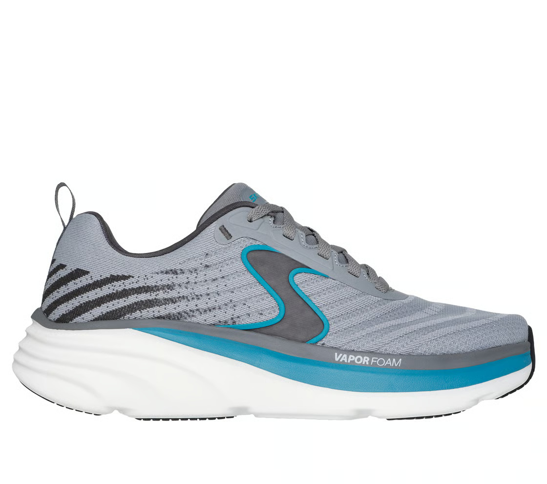 Man Skechers Relaxed Fit D'Lux Vapor - Gallor 233062 Gray/ Turquoise Brand