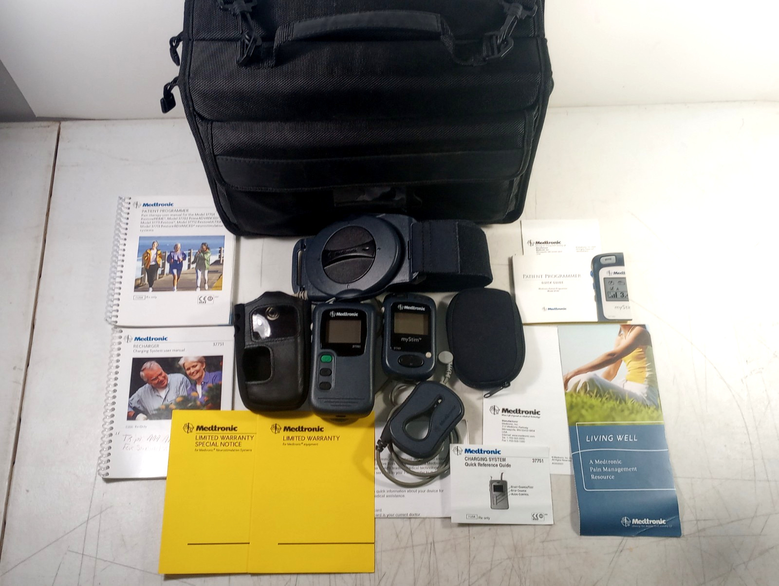 Medtronic MyStim Neurostimulator Programmer Kit Portable with Accessories & Case