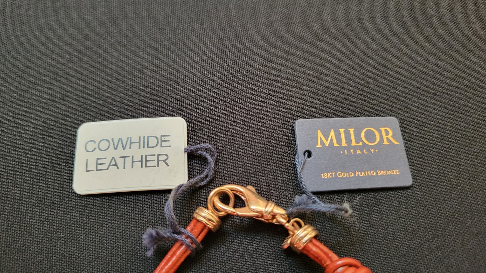 Milor Italy Bronze Leather Bracelet