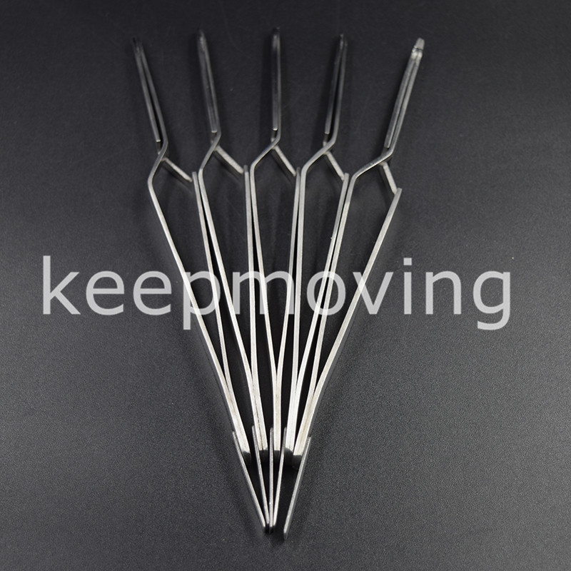 5 Pcs Dental Direct Bonding Bracket Holders Instruments Orthodontics Tweezers