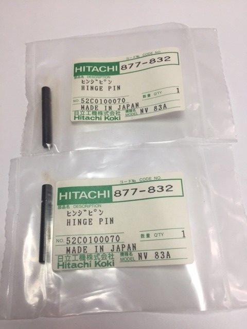 2 Qty- Genuine Hitachi 877-832 877832 Hinge Pin for NV83A NV65AC