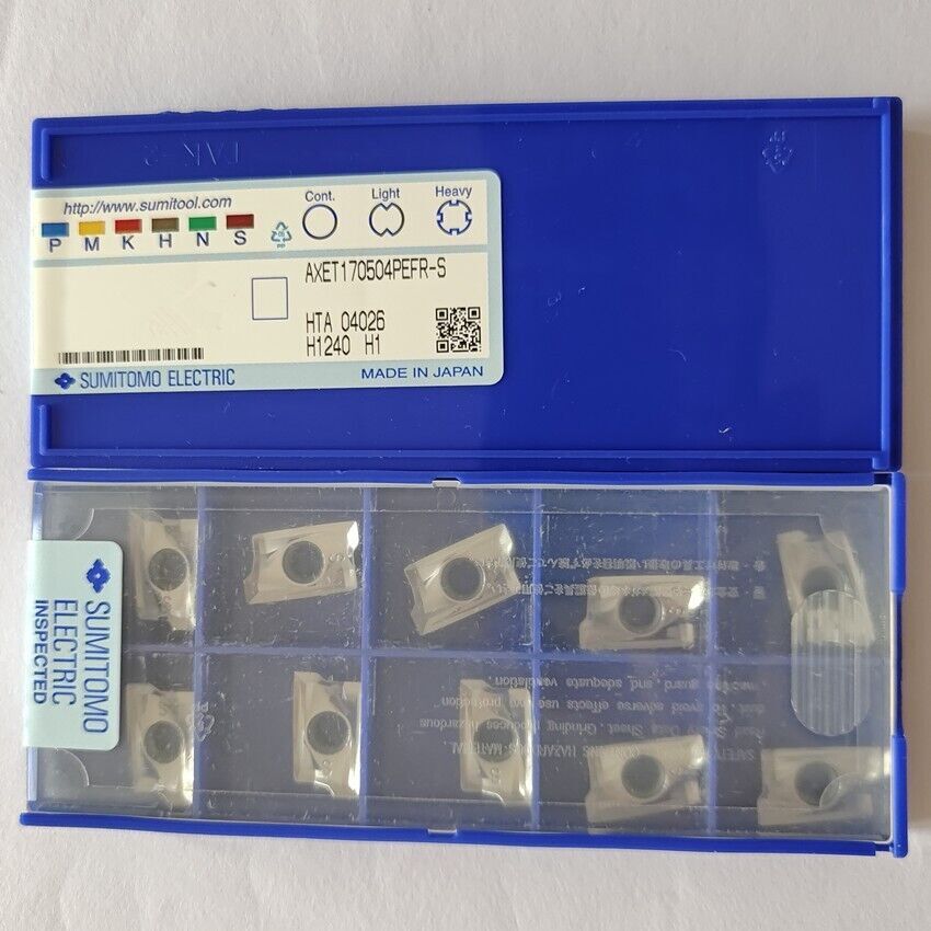 10Pcs New Sumitomo AXET170504PEFR-S H1 ALU carbide inserts Quality assurance