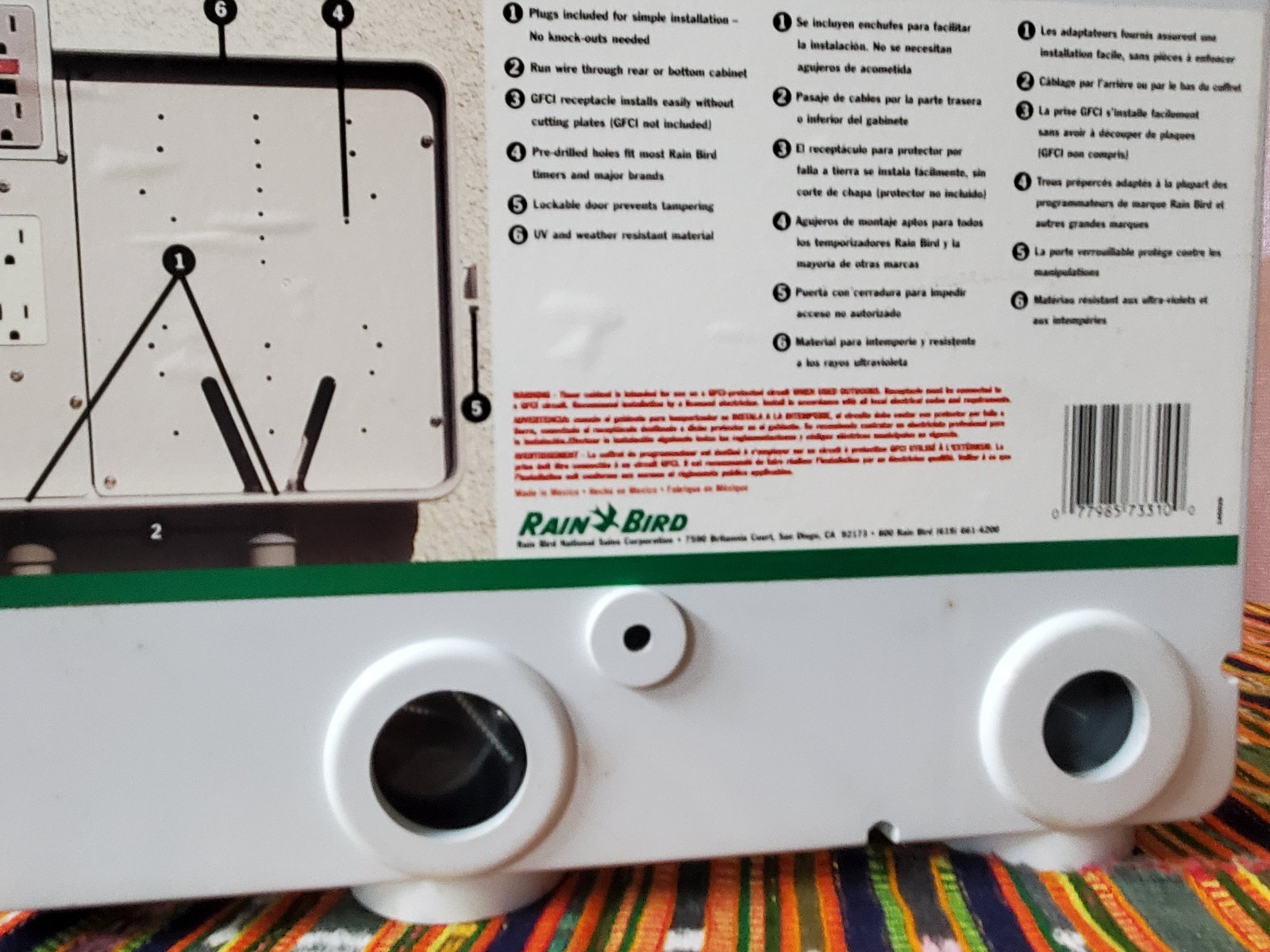 Rain Bird ISA-408-RS 8 Zone Controller Timer Mounting Kit Valves Srinklers New