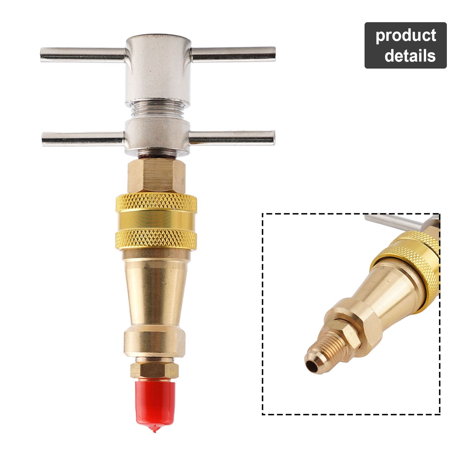 Efficient Refrigerator Quick Connector 1/4 inch Brass Washer Quick Coupling