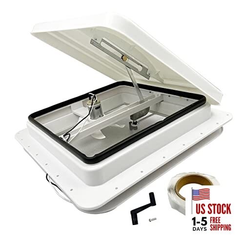 14" RV Roof Vent Fit for Camper Trailer Universal Lid Roof White Roof Vent