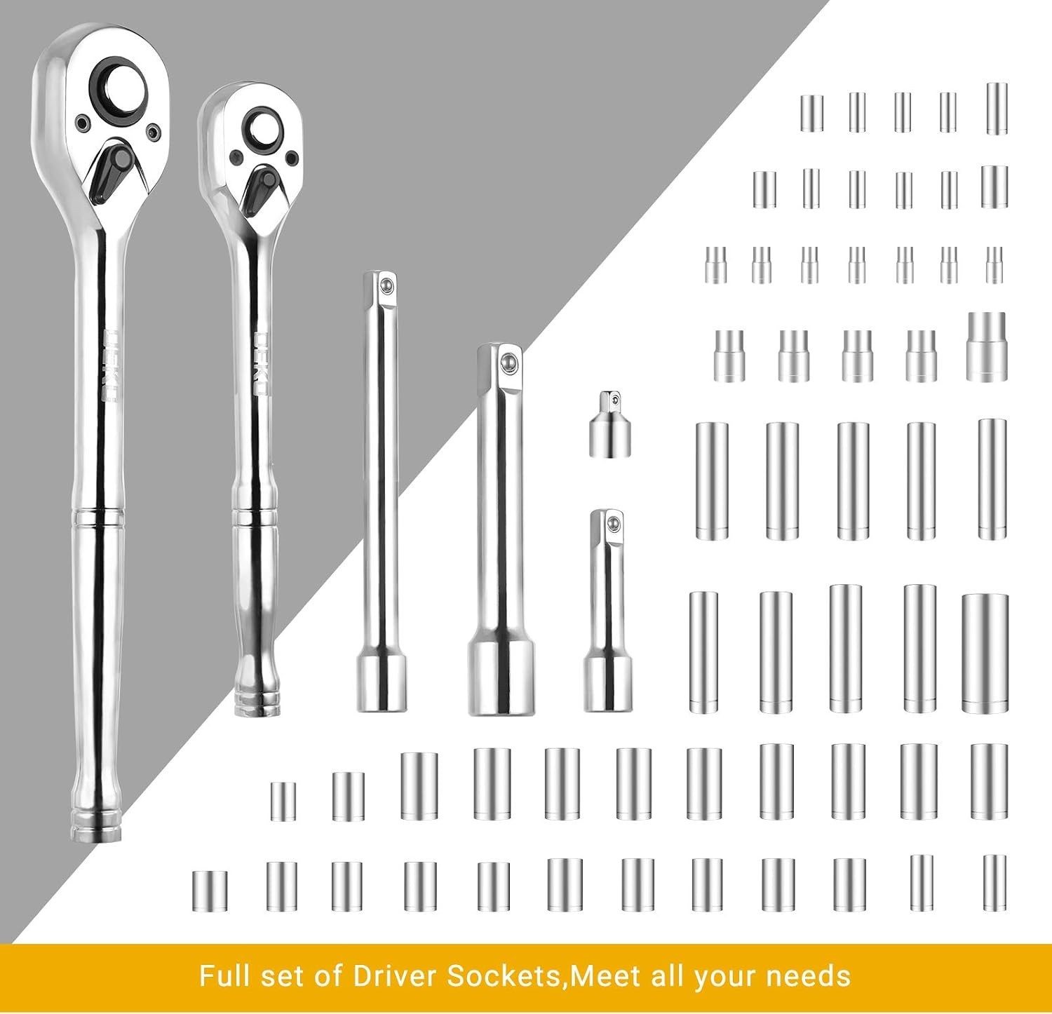 192 Piece Mechanics Tool Set Socket Wrench Set Plastic Storage Case W/ Auto