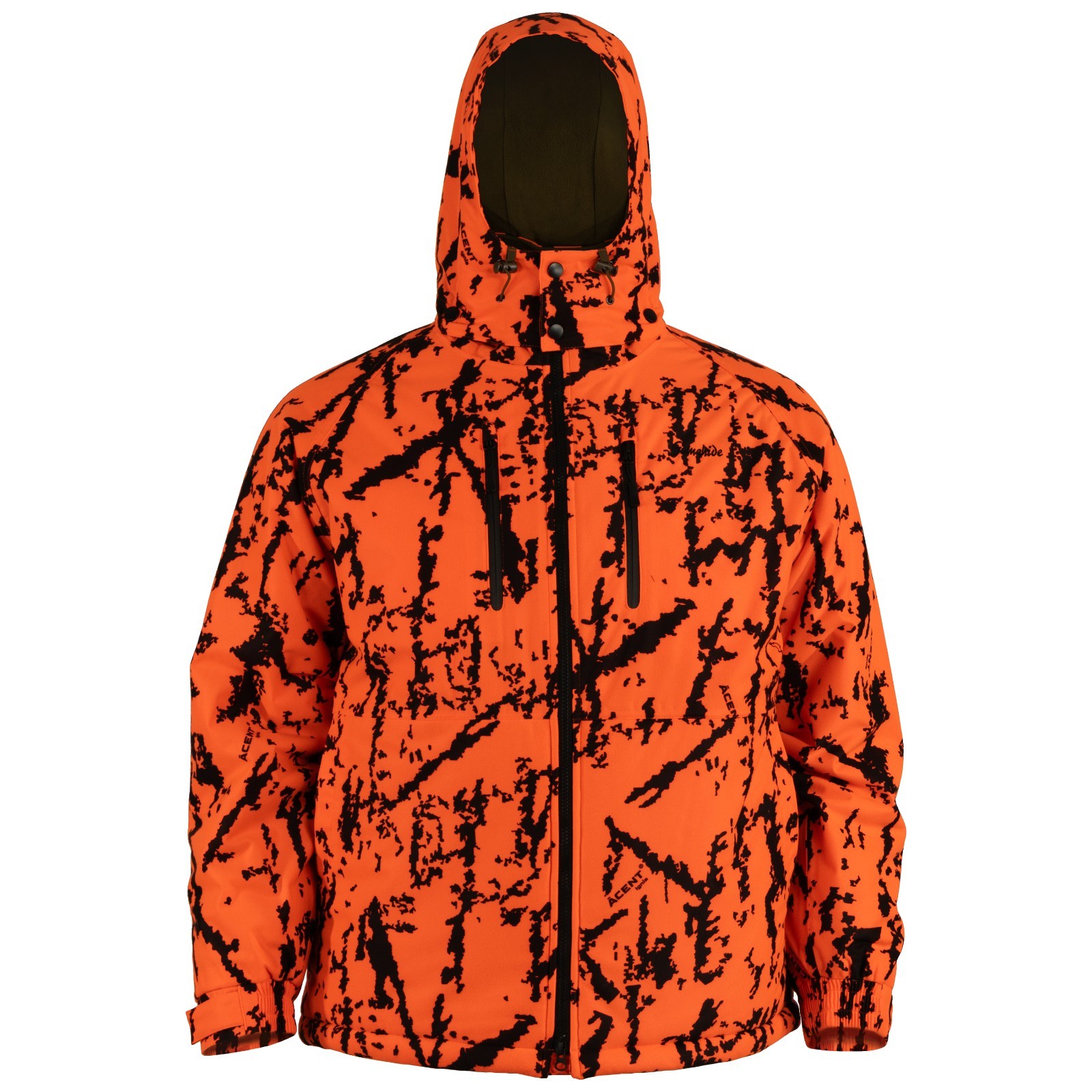 Gamehide Men's Insulated Waterproof Ridgeline Blaze Orange Camo Hunting Parka