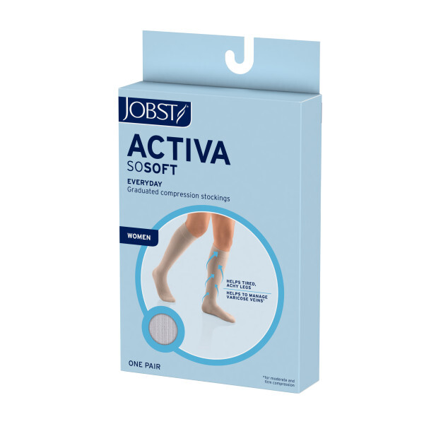 JOBST ACTIVA SoSoft 8-15 mmHg Knee High, CT, Brocade