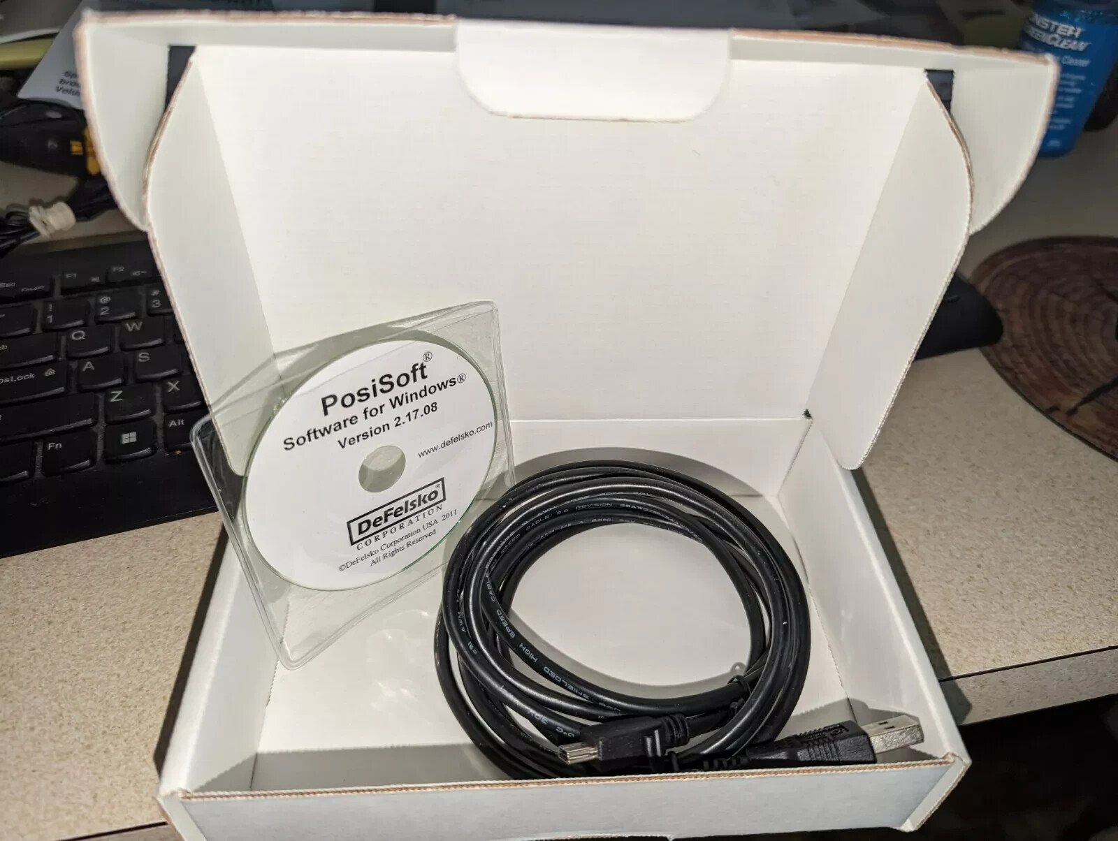 DeFelsko PosiSoft Software for Windows Version 2.17.08 and USB Cable