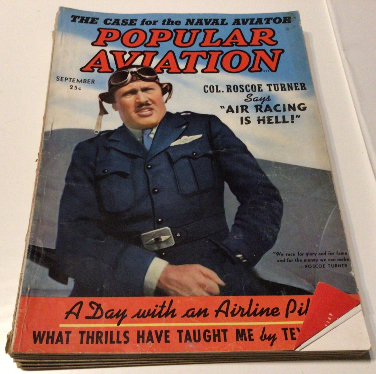 Popular Aviation Magazine Lot 1937 - 1939 Vivid Colors 8 Issues
