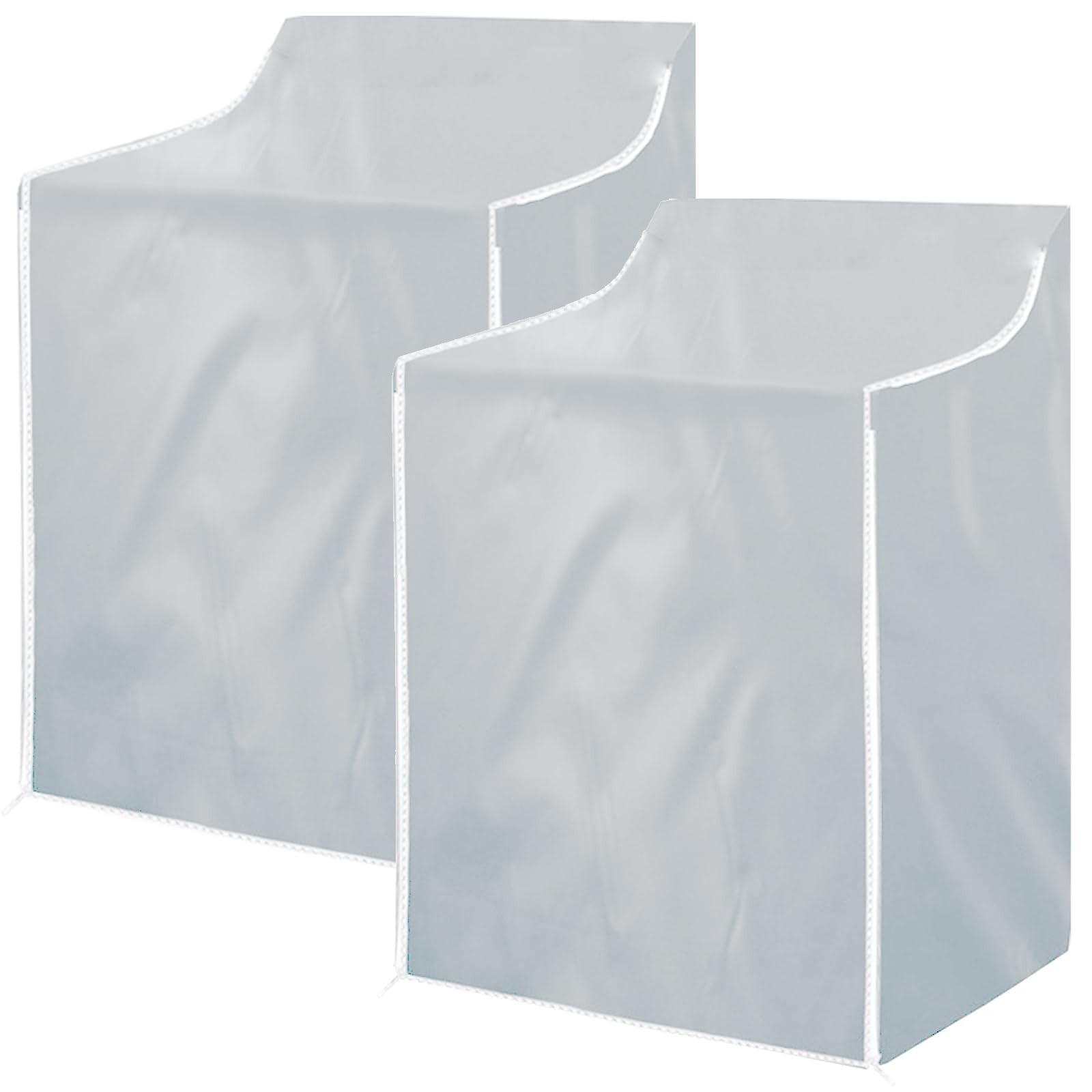 2Pack Washer and Dryer Covers, Portable Washer Cover with Zipper Design Dustp...