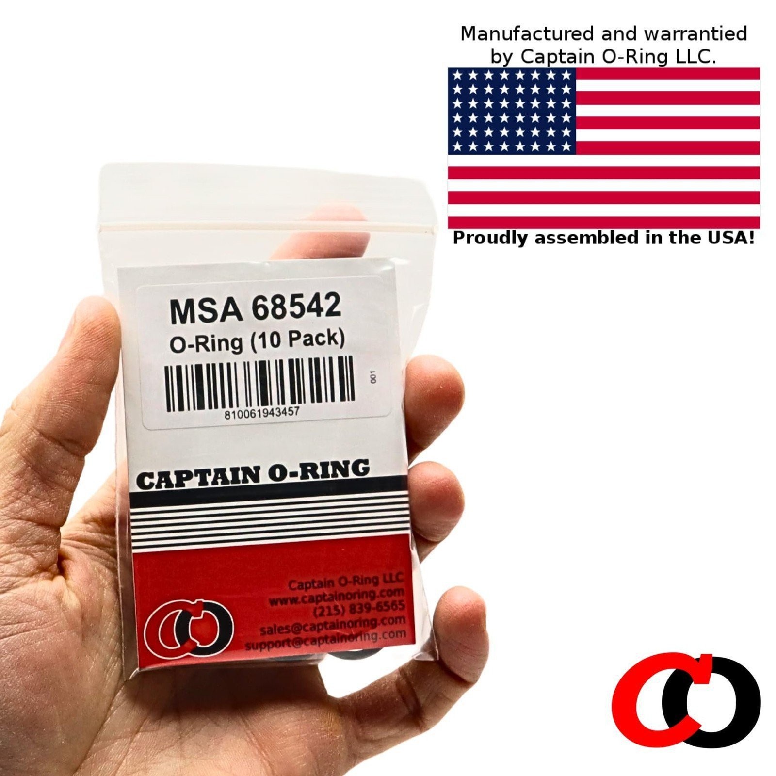 Captain O-Ring – Replacement 68542 O-Rings for MSA SCBA Tanks (10 Pack)