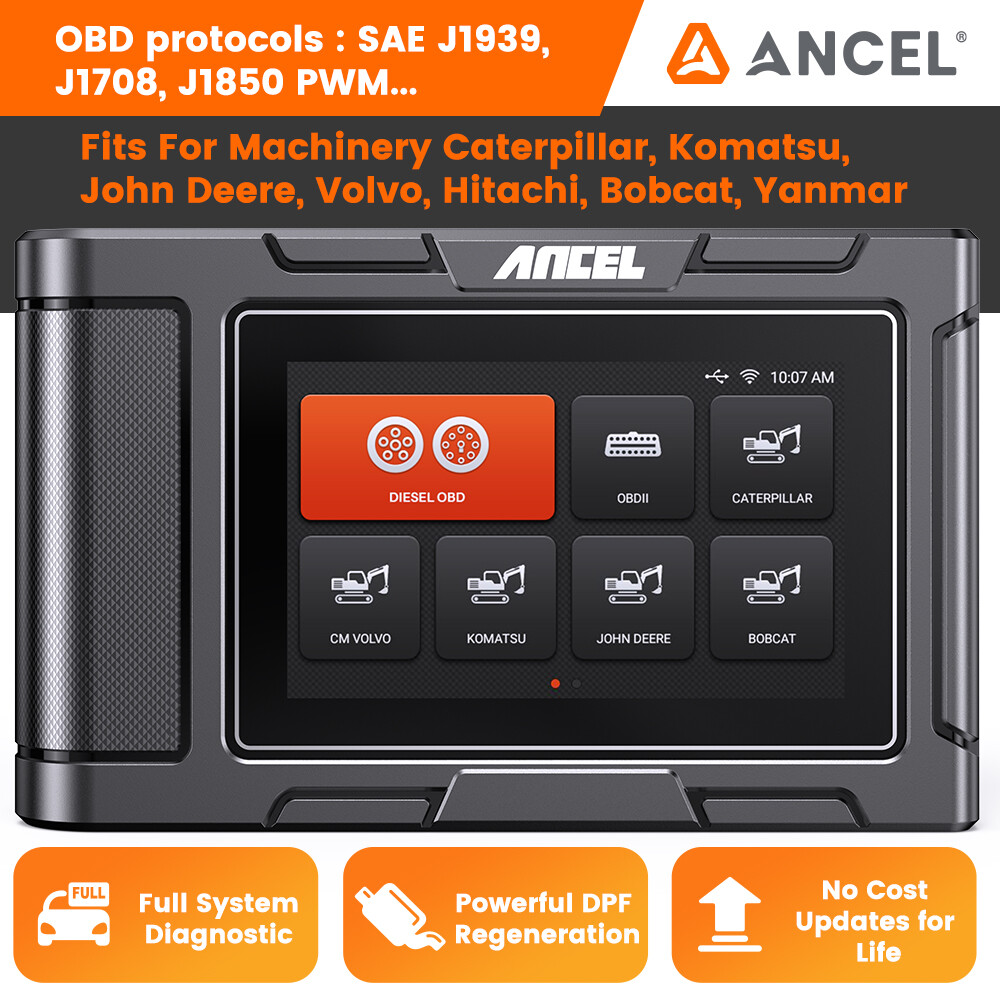 Diesel Heavy Duty Truck Scanner Construction Machinery Diagnostic Tool DPF Regen