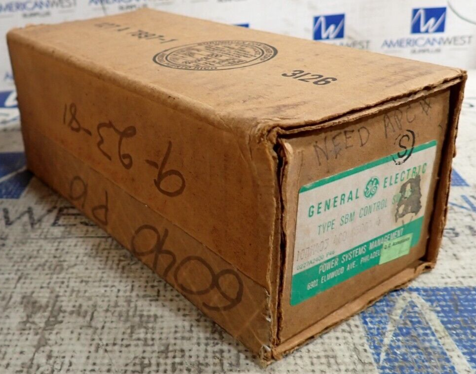 NEW - GE 10AH403 400 83004 4 Type SBM Control Switch