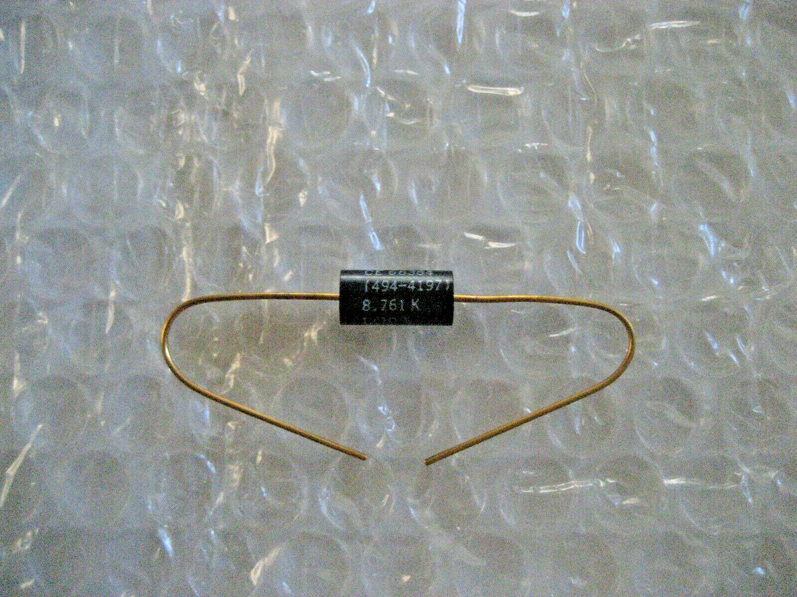 1 x NOS 8.8K Ohms Cinema Eng. 1/6 W. Noninductive Wirewound Resistor Gold Leads