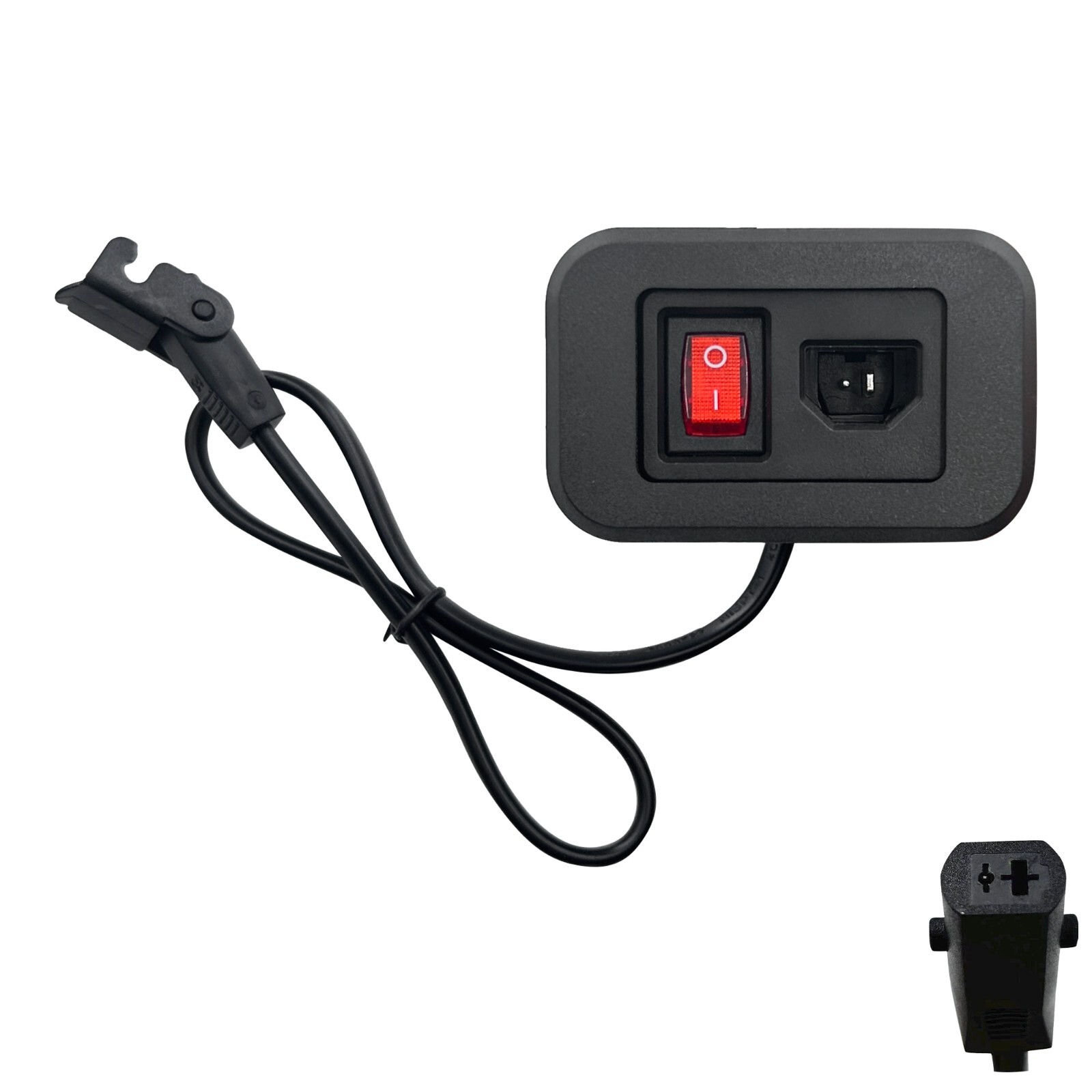 Fixed DC Power Socket for Power Recliner Sofa Lift Chair Replacement with Switch
