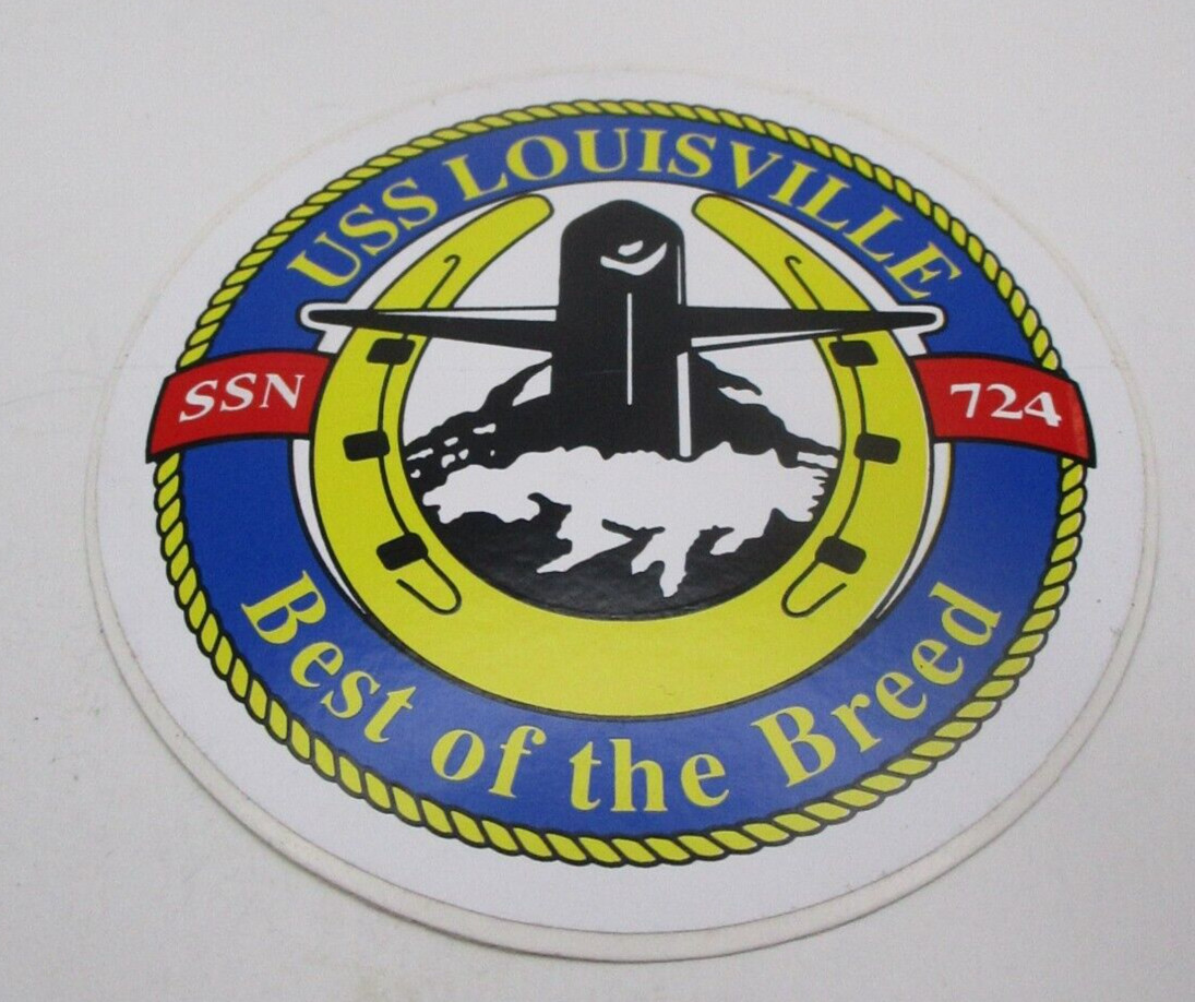 Original US Navy USS Louisville SSN-724 Submarine Sticker Decal
