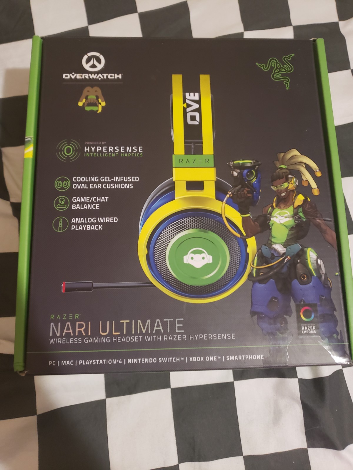 Razer Nari Ultimate Headset Wireless Gaming Headset Hypersense overwatch lucio