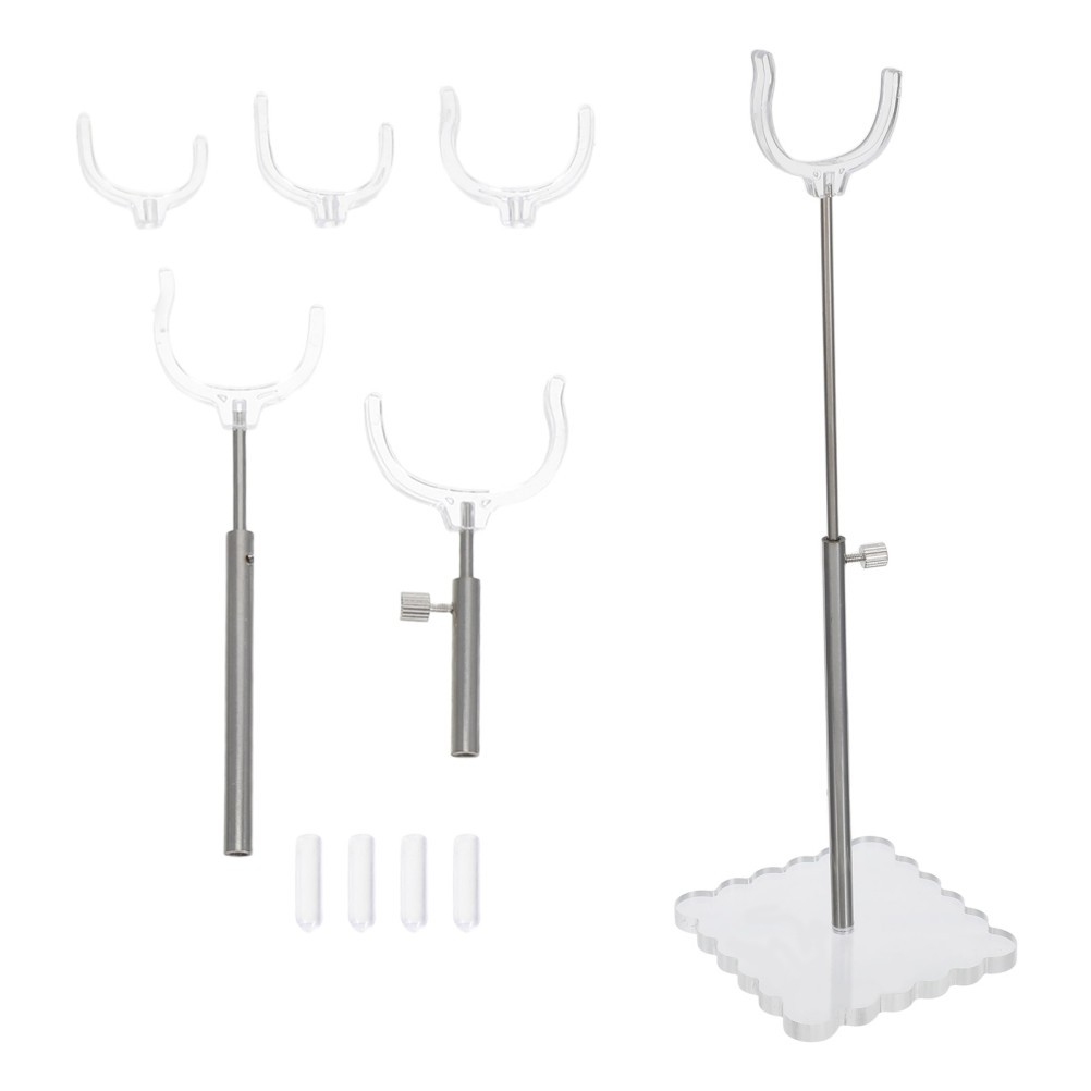 Adjustable Display Stands for Collectibles Acrylic Vertical Base