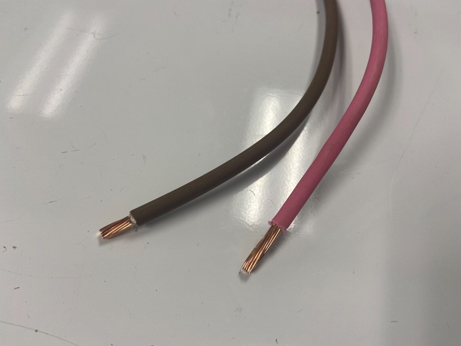 AUTOMOTIVE WIRE 10 AWG GXL WIRE PINK 50 FT + 50 FT  BROWN MADE IN U.S.A