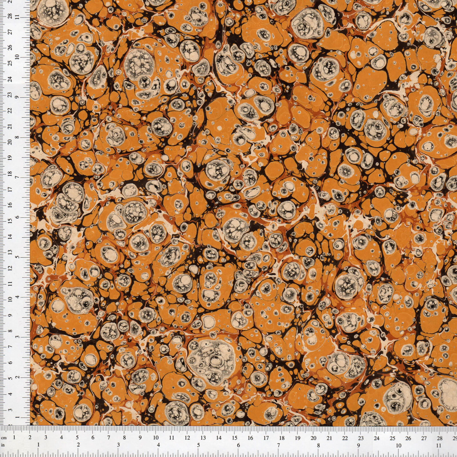 Hand Marbled Paper for Bookbinding and Restoration 48x67cm 19x26in Series f732
