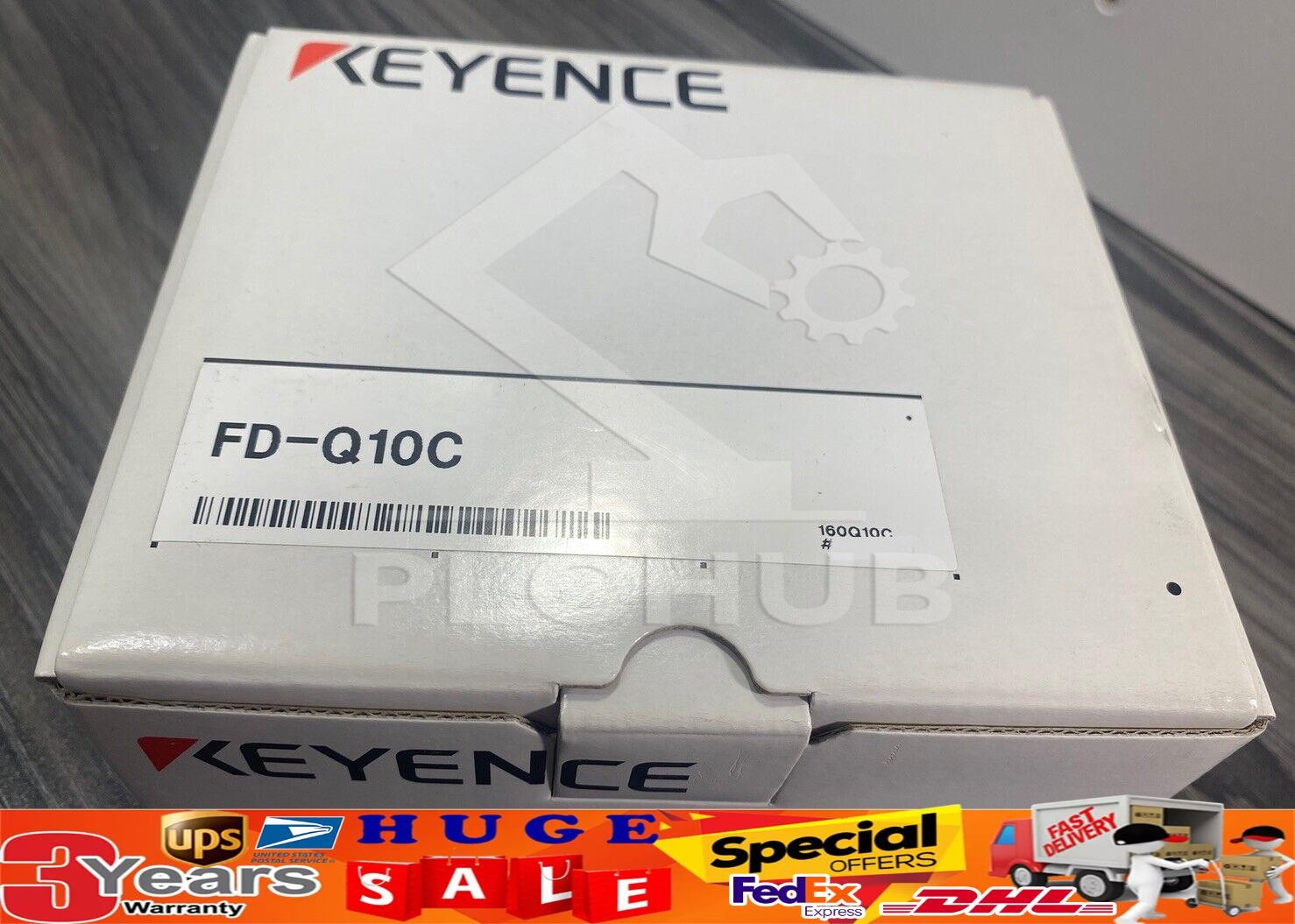 New Keyence FD-Q10C Clamp-on Digital Flow Sensor w/ Sensor Bracket 20-30VDC -USA
