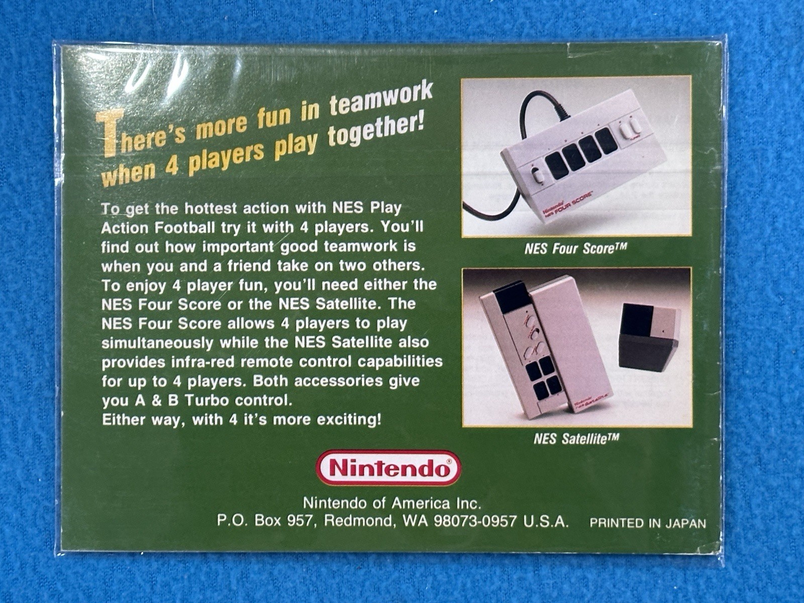 NES Manual - Play Action Football