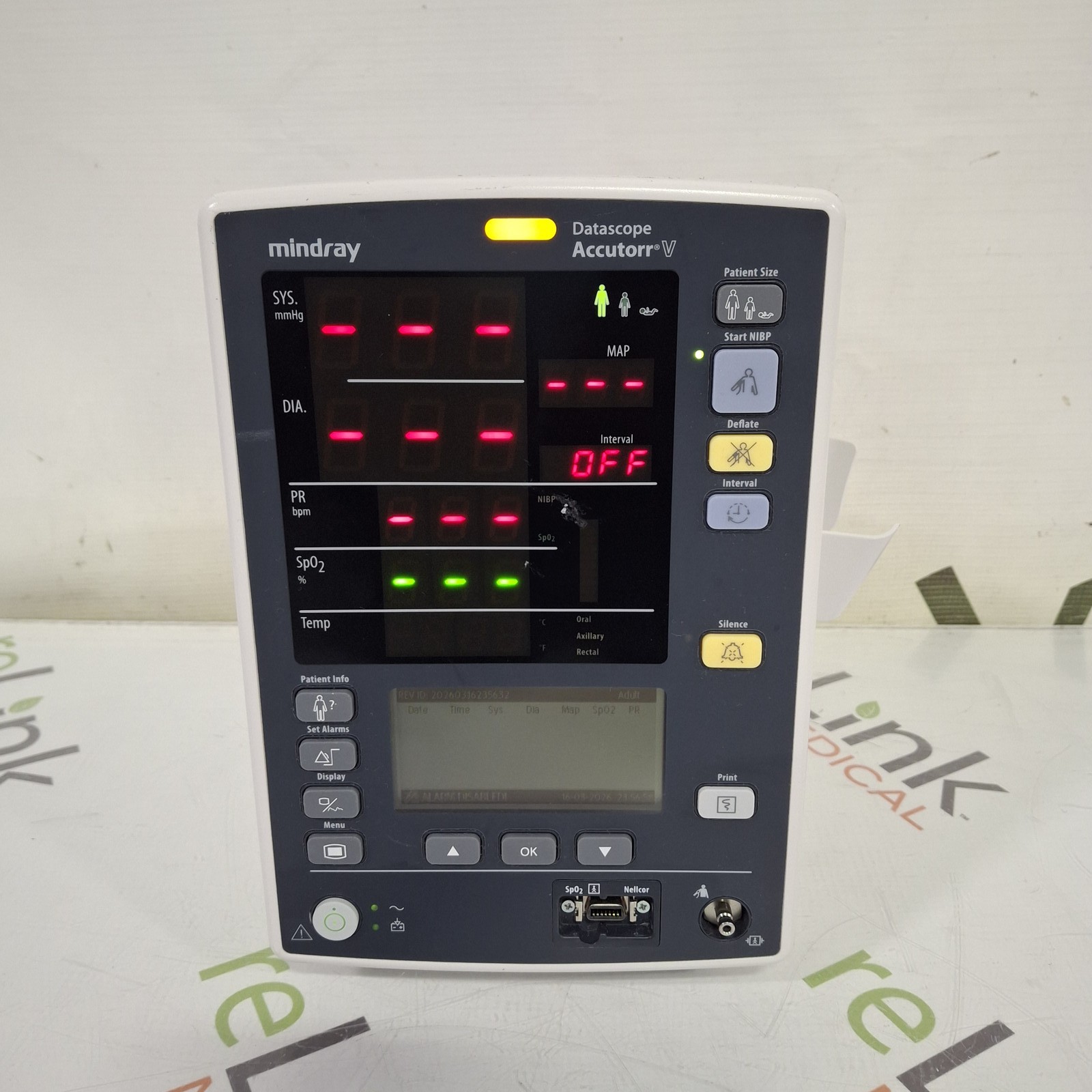 Mindray Datascope Accutorr V Vital Signs Monitor