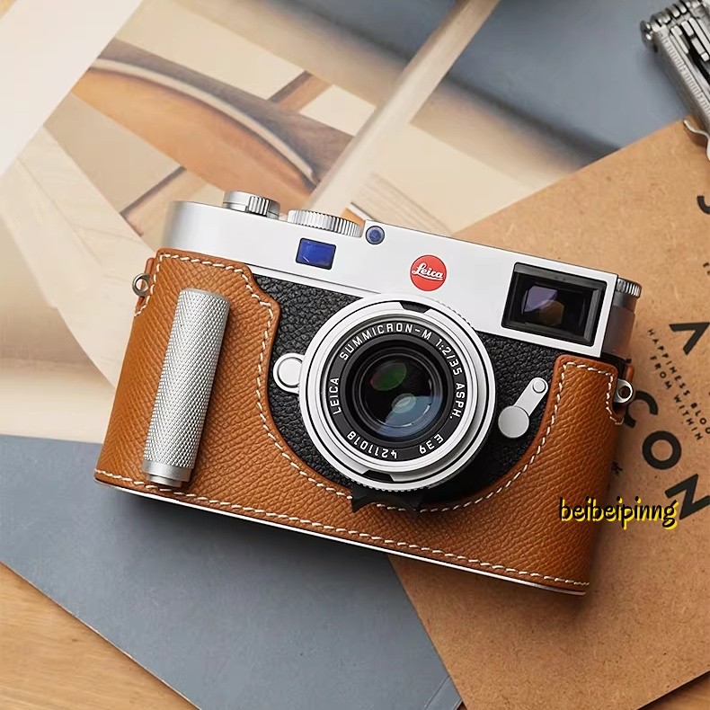 Genuine Leather Grip Half Case For Leica M11 Metal Insert Camera Cover MrStone