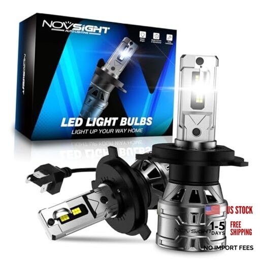 Bulbs Upgraded, 400% Brightness H4 Fog Bulbs, Quick Installation H4/HB2/9003