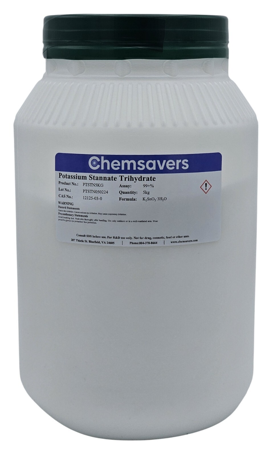 Potassium Stannate Trihydrate, 99+%, 5kg