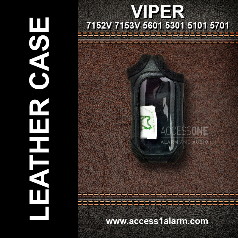 Viper 7152V 1-Way Remote Control Genuine Leather Protective Case For Viper 5301