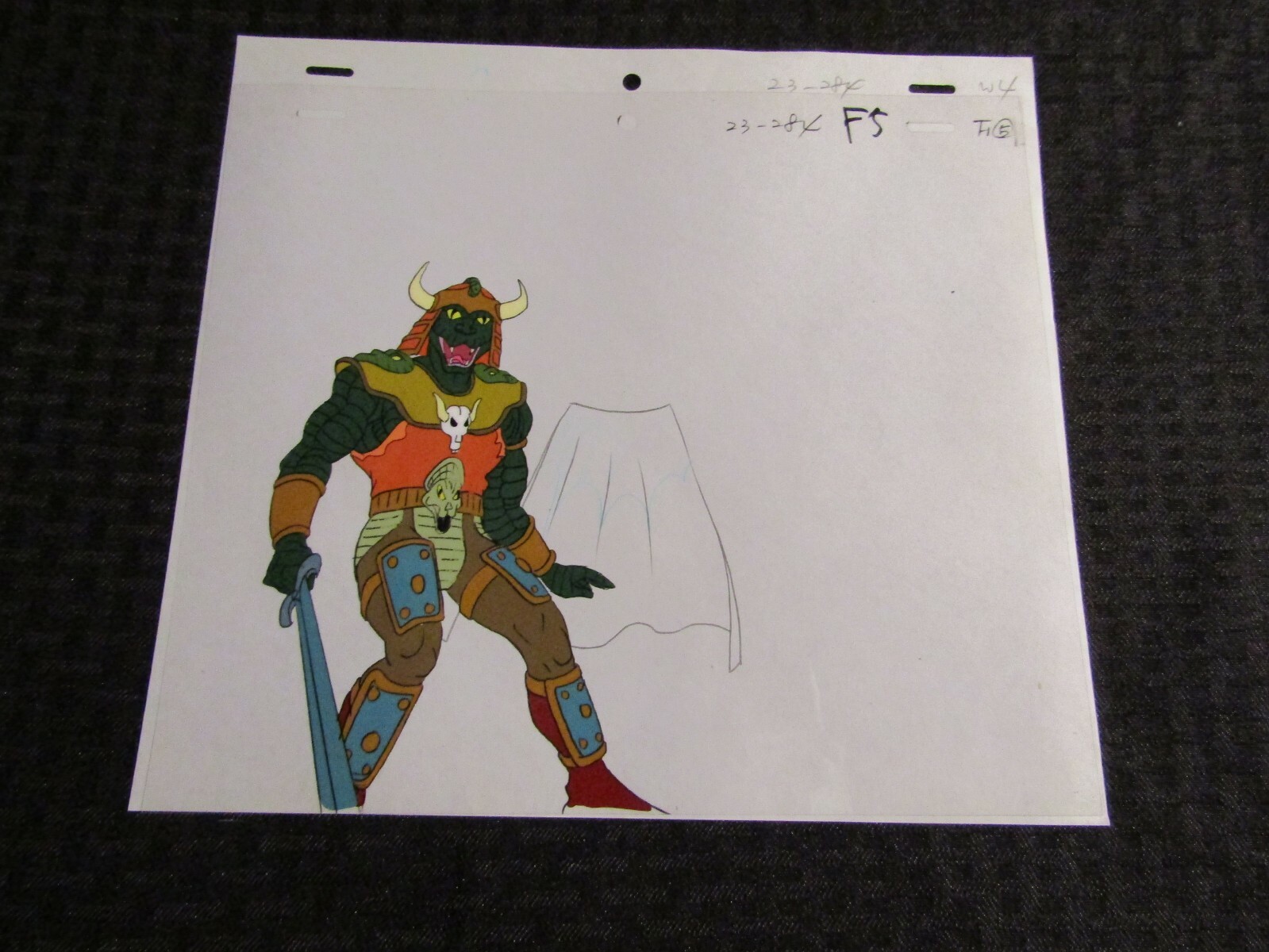 CONAN THE ADVENTURER Cartoon Animation 10.5x9" Cel SC284 F-5 Snake Cult Villian