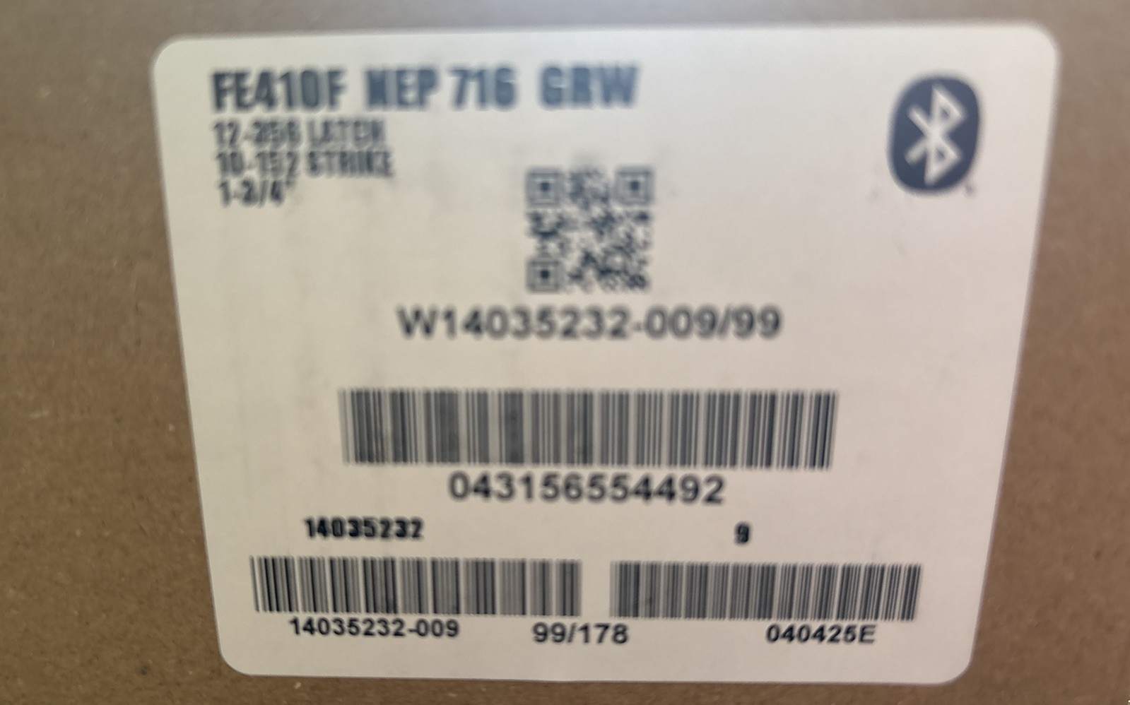 Schlage Control Fe410fgrw