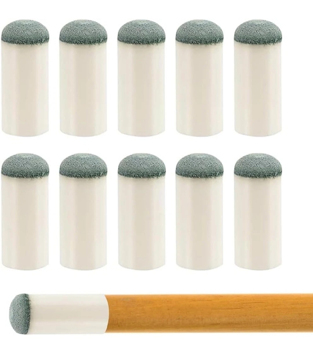 10 Pieces Billiard Stick Tips, Replacement Biliary Cleats Tips