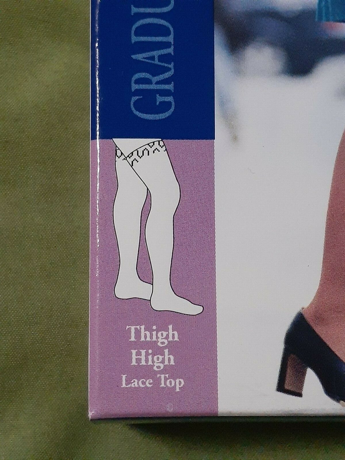 Activa Soft Fit Thigh High w/Lace Top 20-30 mmHg Black Large H3863