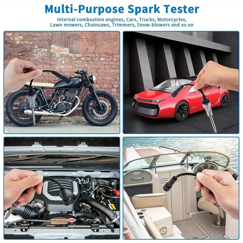 Spark Plug Tester Ignition System Engine In Line Auto Diagnostic Coil Test Tool